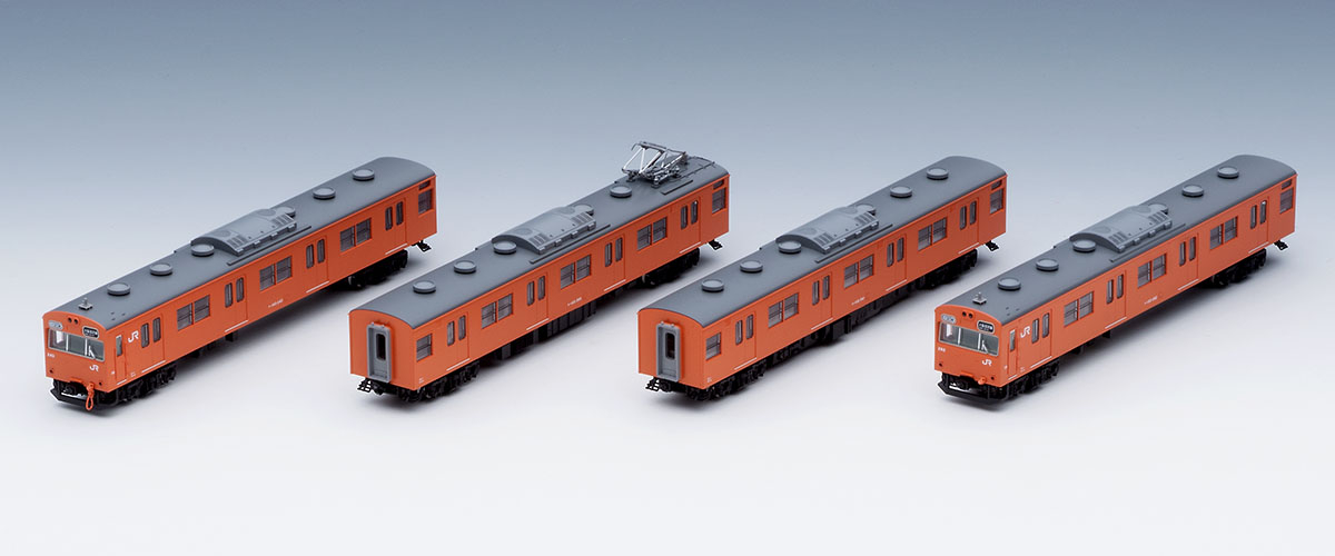JR西日本仕様・黒サッシ・オレンジ　鉄道模型　103系通勤電車　98455　Nゲージ　基本セット　JR　TOMIX　電車-