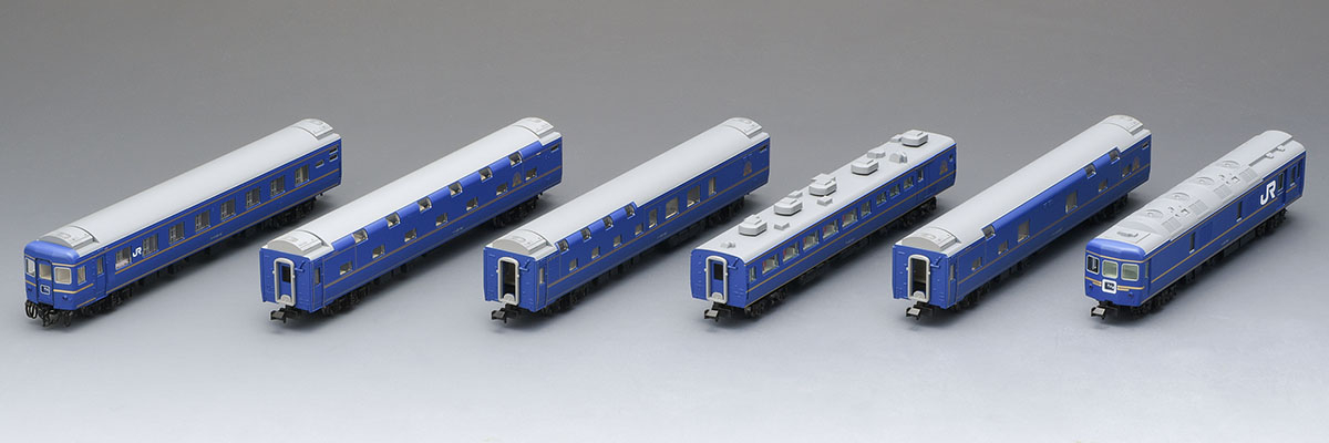JR 24系25形特急寝台客車(北斗星・JR北海道仕様)基本セット｜鉄道模型